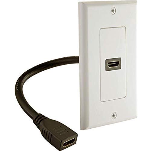 iMBAPrice - HDMI Pigtail Wall Plate Built-In Flexible Hi-Speed HDMI Cable with Ethernet Si