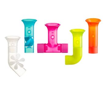 Boon Pipes Toddler Bath Toys – Interactive Toddler Sensory Toys – Suction Bath Toys for Ha