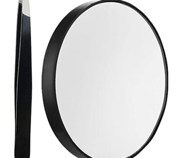 10X Magnifying Makeup Mirror, Round Mirror 2 Suction Cups Facial Makeup Cosmetic Absorptio