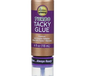 I Love To Create Aleene’s Always Ready Turbo “Tacky” Glue, 4-Ounce