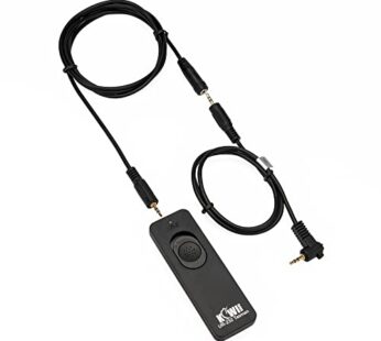 Kiwifotos RS-60E3 Remote Switch Shutter Release Cord for Canon EOS Rebel T6 T7 T5 T8i T7i