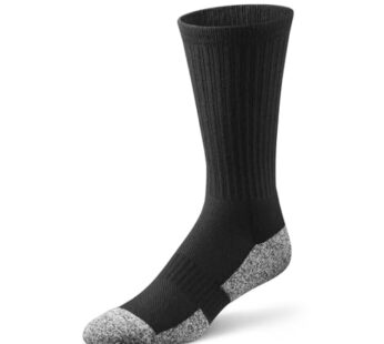Dr. Comfort Crew Diabetic Socks, Black, X-Large