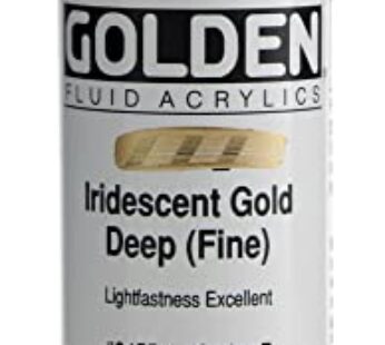 Golden Fluid Acrylic Paint 1 Ounce-Iridescent Gold Deep