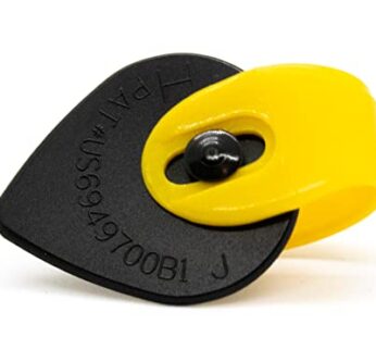 Fred Kelly Picks D5J-H-3 Delrin Bumblebee Jazz Heavy Guitar Pick Small