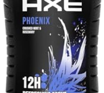 AXE Body Wash 12h Refreshing Scent Phoenix Crushed Mint and Rosemary Men’s Body Wash with