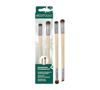 EcoTools Enhancing Eye Brush Set, Makeup Brushes For Liquid, Cream & Powder Eyeshadow & Ey