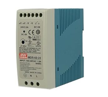 MEAN WELL MDR-60-24 DIN-Rail Power Supply 24V 2.5 Amp 60W
