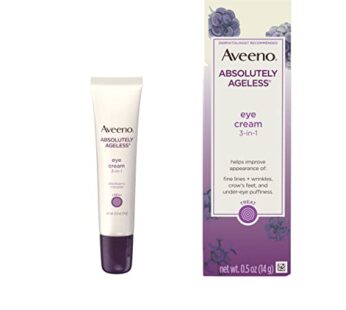 Aveeno Absolutely Ageless 3-in-1 Anti-Wrinkle Eye Cream for Fine Lines & Wrinkles, Crows F