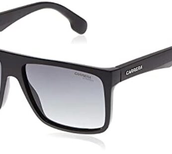 Carrera unisex adult Carrera 5039/S Sunglasses, Black/Dark Gray Gradient, 58mm 16mm US