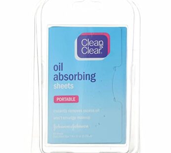 CLEAN & CLEAR Oil Absorbing Sheets 50 Each (Pack of 3)