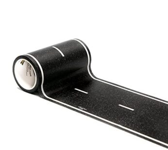 InRoad Toys PlayTape Road Tape for Toy Cars – Sticks to Flat Surfaces, No Residue; 30 ft.