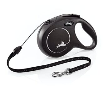 FLEXI New Classic Retractable Dog Leash (Cord), Ergonomic, Durable and Tangle free Pet Wa