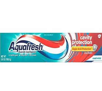 Aquafresh Cavity Protection Fluoride Toothpaste, Cool Mint, 5.6 ounce
