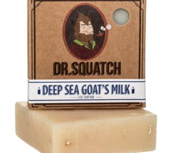 Dr. Squatch All Natural Bar Soap for Men with Medium Grit, Deep Sea Goat’s Milk
