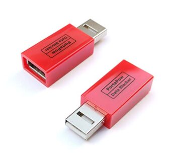 PortaPow 3rd Gen USB Data Blocker (Red 2 Pack) – Protect Against Juice Jacking