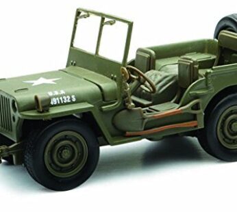 New Ray Jeep Willys 1:32 Scale Die Cast Model Car WW II Military US Army Vehicle by NewRay