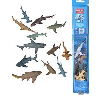 Wild Republic Shark Toys, Nature Tube, Aquatic Animal, Shark Party Supplies, Ocean Toys, K