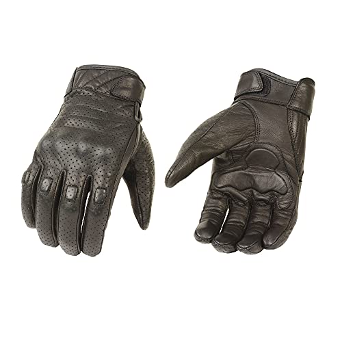 Milwaukee Leather Men's Premium Leather Perforated Cruiser Gloves MG7500 (Large) - Image 2