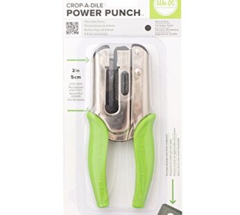 We R Memory Keepers, Crop-A-Dile Power Punch, Green, for .25″ Holes, Scrapbooking Tool, Co