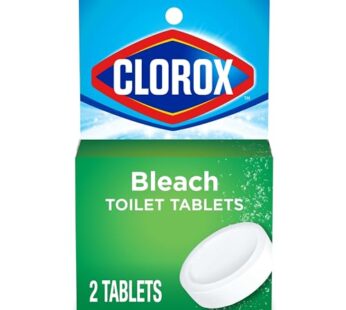 Clorox Ultra Clean Toilet Tablets Bleach 2 Count, 3.5 Ounces Each (Package May Vary)