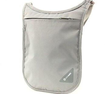 Pacsafe Coversafe V75 Anti-Theft RFID Blocking Passport Holder & Neck Pouch/Wallet – Fits