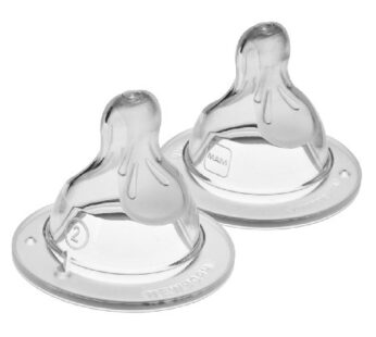 MAM Bottle Nipples Medium Flow Nipple Level 2, for 2+ Months, SkinSoft Silicone Nipples fo