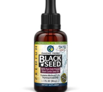 Amazing Herbs Premium Black Seed Oil – Gluten Free, Non GMO, Cold Pressed Nigella Sativa A