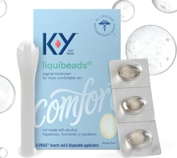 K-Y Liquibeads for Women, Vaginal Moisturizer, Silicone Lube Vaginal Suppository, Vaginal