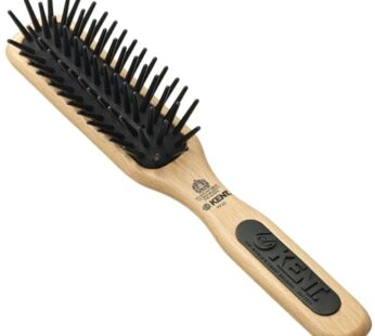 Kent PF20 Narrow Cushion Paddle Hair Brush, Taming Fat Pins Hair Detangle Brush for Long T