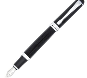 Gullor Advanced Executive Fountain Pen Jinhao 750 Black Bright with Silver