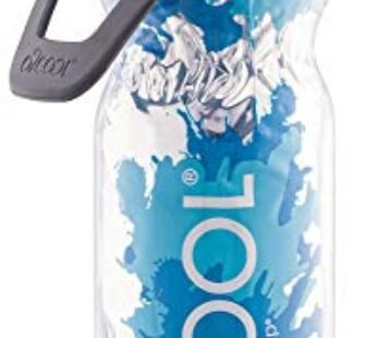 O2COOL ArcticSqueeze Insulated Mist ‘N Sip Squeeze Bottle 20 oz., Blue/Blue Splash