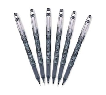 Pilot Precise P-500 Gel Ink Rolling Ball Pens, Extra Fine Point, Black Ink, 6 Pens