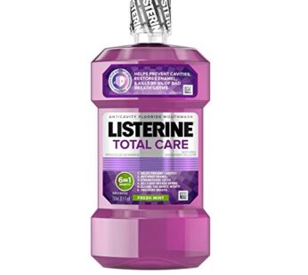 Listerine Total Care Anticavity Fluoride Mouthwash, 6 Benefit Oral Rinse Kills 99% of Bad
