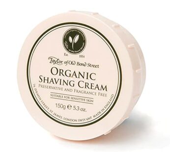 Taylor of Old Bond Street Organic Shaving Cream w/Aloe & JojobaNew 5.3 oz.