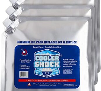 Cooler Shock Reusable Ice Pack – for Lunch Bags and Coolers, Long-Lasting Cold Freezer Pac