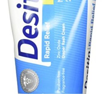 Desitin Rapid Relief Creamy Zinc Oxide Diaper Rash Cream, 2 Ounce (Pack of 2)