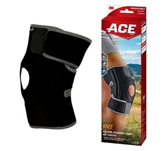 ACE Brand Adjustable Knee Brace, Left or Right, With Dual Side Stabilizers, Provide Suppor