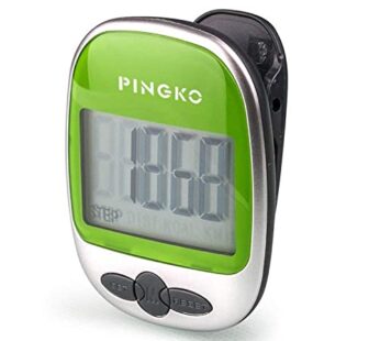 PINGKO Outdoor Multi-Function Portable Sport Pedometer Step/Distance/Calories Counter – Gr