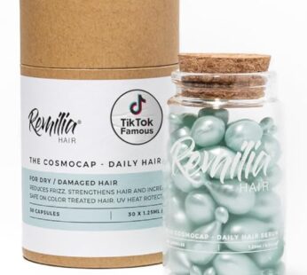 Hair Serum for Frizzy and Damaged Hair – Restorative Hair Oil Vitamins in Capsules – Hair