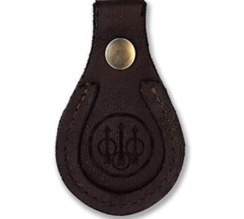 Beretta Trident Logo 7mm Rugged Leather Protective Barrel Rest Toe Pad, Brown
