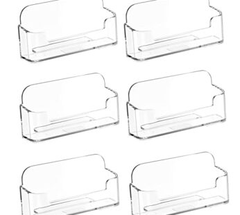 MaxGear Clear Acrylic Business Card Holder Display Office Business Card Holder Business Ca