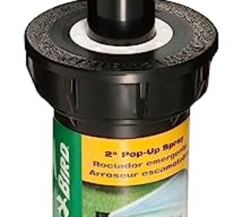 Rain Bird 1802HDS Professional Dual Spray Pop-Up Sprinkler, 180  Half Circle Pattern, 8′ –