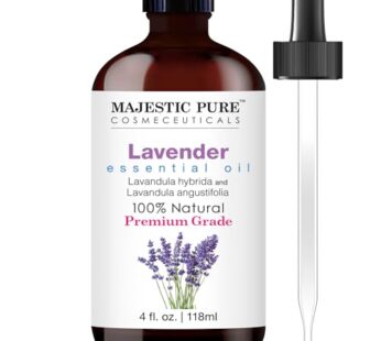 MAJESTIC PURE Lavender Essential Oil | 100% Pure and Natural Lavender Oil | Premium Grade