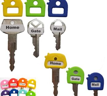 Key Caps Tags – Stretchy All-in-One Key Cover & Tags – ONE Size FITS Most Keys – 8 Pack Mu