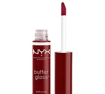 NYX Professional Makeup Butter Gloss, Red Wine Truffle, 0.27 Fluid Ounce
