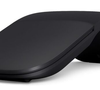 Microsoft Arc Mouse – Black. Sleek,Ergonomic design, Ultra slim and lightweight, Bluetooth