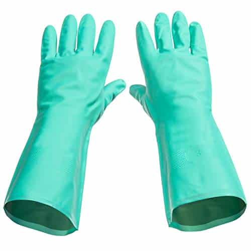 Tusko Products Best Nitrile Rubber Cleaning, Household, Dishwashing Gloves, Latex Free, Vi - Image 2