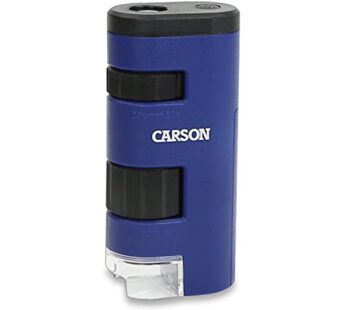 Carson Pocket Micro 20x-60x LED Lighted Zoom Field Microscope with Aspheric Lens System (M