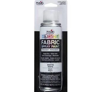 Tulip ColorShot Instant Fabric Spray Color 3oz. Black