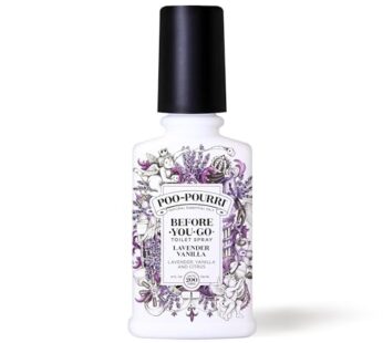 Poo-Pourri Before-You-Go Toilet Spray, Lavender Vanilla, 4 Fl Oz – Lavender, Vanilla and C